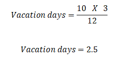 soni blog vacation day example formula